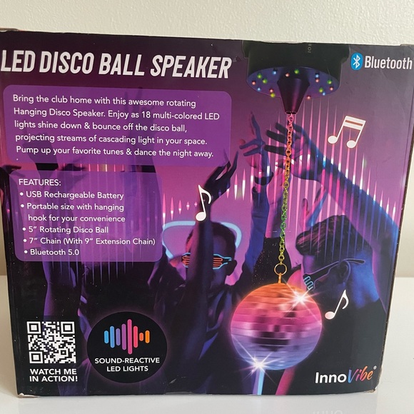 Bluetooth LED Disco Ball Speaker - Picture 2 of 5
